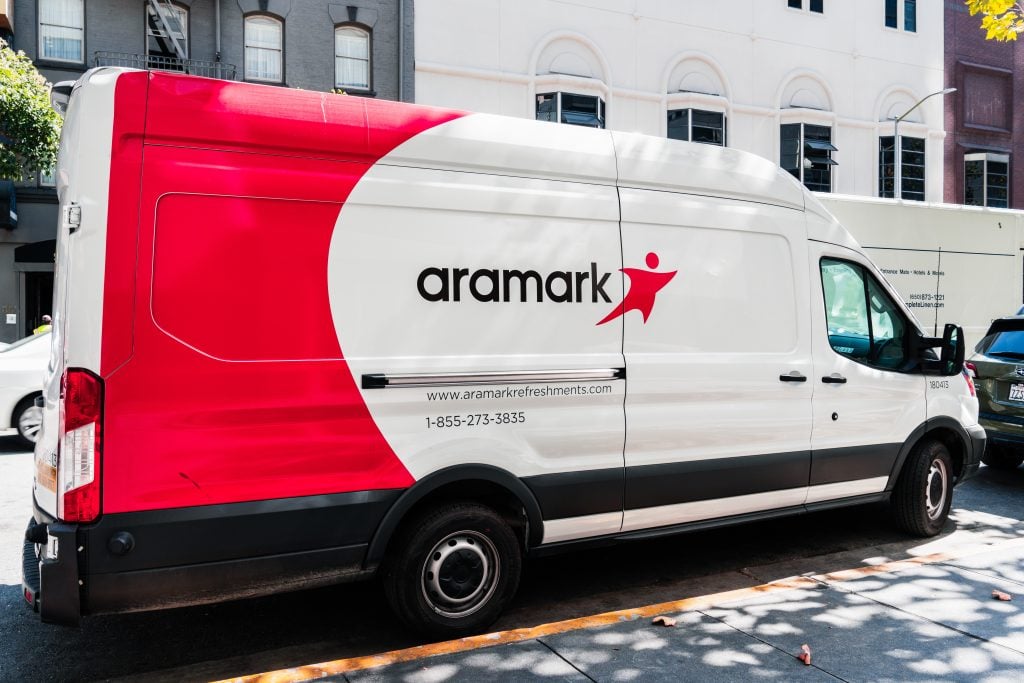 Aramark truck.